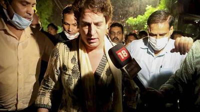 Congress leader Anand Sharma, who is a part of the G-23 grouping, condemned Priyanka Gandhi’s detention and ‘repressive manhandling’. (PTI Photo) Congress leader Anand Sharma, who is a part of the G-23 grouping, condemned Priyanka Gandhi’s detention and ‘repressive manhandling’. (PTI Photo)