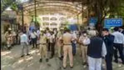 Jailed gangster Jitendra Gogi and his two assailants posing as lawyers were killed inside the Rohini courtroom on September 24. (PTI) Jailed gangster Jitendra Gogi and his two assailants posing as lawyers were killed inside the Rohini courtroom on September 24. (PTI)