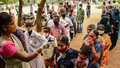 The principal opposition, the AIADMK jointly led by Edappadi Palaniswami and O Panneerselvam, hopes their losing streak doesn’t continue, banking on the legacy of their two-leaves party symbol and their past leaders MG Ramachandran and J Jayalalithaa. (Agencies) The principal opposition, the AIADMK jointly led by Edappadi Palaniswami and O Panneerselvam, hopes their losing streak doesn’t continue, banking on the legacy of their two-leaves party symbol and their past leaders MG Ramachandran and J Jayalalithaa. (Agencies)