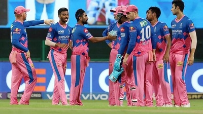 Rajasthan Royals team. (ANI)