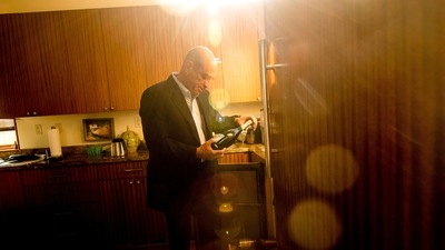 University of California, San Francisco Professor David Julius packs up champagne before heading to UCSF’s Mission Bay campus after learning he was awarded the Nobel Prize in Physiology or Medicine in Walnut Creek, California.&nbsp; (via REUTERS)
