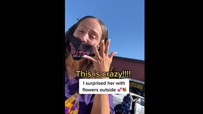 This woman offered to buy lunch for a man not knowing she would get a surprise herself. Screengrab