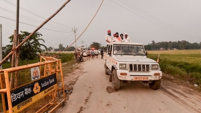 There is tight security in Uttar Pradesh's Lakhimpur Kheri. (PTI Photo) There is tight security in Uttar Pradesh's Lakhimpur Kheri. (PTI Photo)