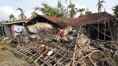 A house at Kakdwip in the Sunderbans damaged due to Cyclone Amphan in West Bengal. (HT Photo/File) A house at Kakdwip in the Sunderbans damaged due to Cyclone Amphan in West Bengal. (HT Photo/File)