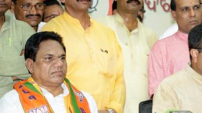 Former Koraput Lok Sabha member Jayaram Pangi joined the BJP in May 2017 after his suspension by the BJD. (Twitter/DharmendraPradhab) Former Koraput Lok Sabha member Jayaram Pangi joined the BJP in May 2017 after his suspension by the BJD. (Twitter/DharmendraPradhab)