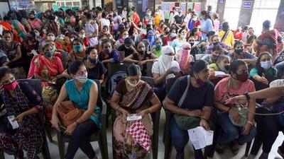 Maharashtra’s lower infection count on Monday is also due to fewer tests conducted due to the weekend. (PTI Photo) Maharashtra’s lower infection count on Monday is also due to fewer tests conducted due to the weekend. (PTI Photo)