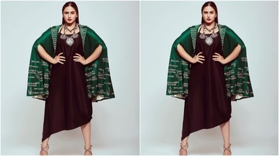 Huma accessorised the ensemble with rings and a bohemian-styled silver vintage neckpiece. She left her sleeked-back tresses open in a middle parting, and for her glam, the star chose bold red lip shade, glowing skin, subtle eye shadow, and blushed cheeks. Meanwhile, Huma was last seen in BellBottom with Akshay Kumar, Lara Dutta, Vaani Kapoor, and Adil Hussain. (Instagram/@iamhumaq)