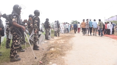 Though life is normal in Lakhimpur Kheri, there is heavy police presence in the area. (Deepak Gupta/HT Photo) Though life is normal in Lakhimpur Kheri, there is heavy police presence in the area. (Deepak Gupta/HT Photo)