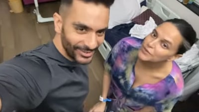 Angad Bedi and Neha Dhupia in hospital.. Angad Bedi and Neha Dhupia in hospital.. 