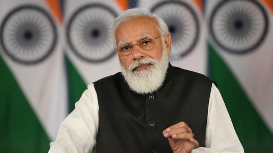 PM Modi will digitally hand over keys of Pradhan Mantri Awas Yojana - Urban (PMAY-U) houses to 75,000 beneficiaries in 75 districts of the state and will also interact virtually with beneficiaries of the scheme.(PTI Photo)