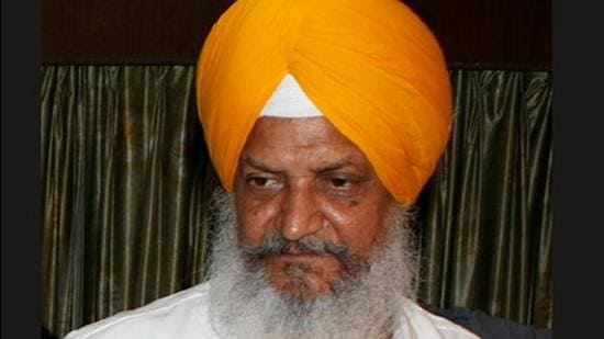 Veteran leader Hira Singh Gabria who will be SAD candidate from Ludhiana South constituency during the Punjab assembly elections slated for 2022. (HT PHOTO)