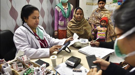 The e-health card project will not only allow doctors to access a patient’s entire medical records, it will also give patients benefits such as booking consultant appointments online. (Picture for representation only/Raj K Raj-HT)