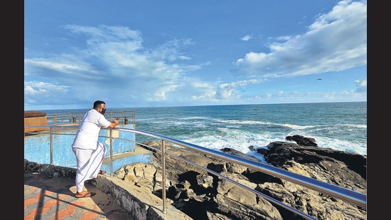 A view of Kovalam beach in Thiruvananthapuram, Kerala. (Photo by Vivek R Nair/ Hindustan Times) A view of Kovalam beach in Thiruvananthapuram, Kerala. (Photo by Vivek R Nair/ Hindustan Times)