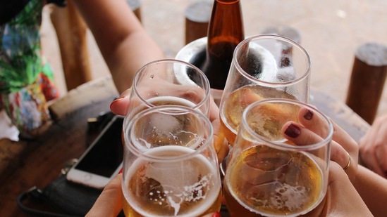 Avoid alcohol consumption: Drinking alcohol may relax you for some time but once the buzz is over, anxiety might kick in again. Drinking it regularly can interfere with the chemicals in the brain that is vital for good mental health.(Unsplash)