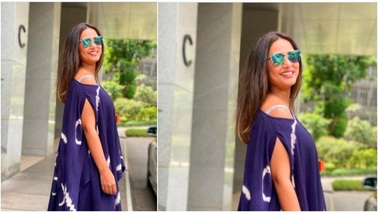 Hina Khan opted for the perfect summer makeup by keeping it subtle.(Instagram/@realhinakhan)