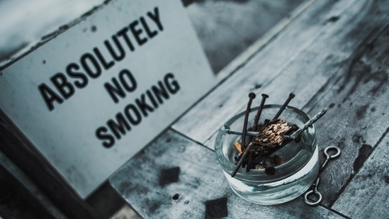 Stop smoking: Smoking can calm you down for a few minutes but may worsen your anxiety after some time.(Unsplash)
