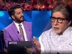 Riteish Deshmukh and Genelia Deshmukh in Kaun Banega Crorepati 13. Riteish Deshmukh and Genelia Deshmukh in Kaun Banega Crorepati 13.