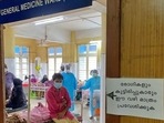 Active cases of Covid-19 in Kerala continue to remain over 1 lakh.(Reuters Photo) Active cases of Covid-19 in Kerala continue to remain over 1 lakh.(Reuters Photo)