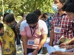 According to data shared by the DU, there are 4,824 applicants from the Kerala Board of Higher Secondary Education and most of them have scored perfect marks.(PTI File) According to data shared by the DU, there are 4,824 applicants from the Kerala Board of Higher Secondary Education and most of them have scored perfect marks.(PTI File)