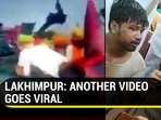 Another video purportedly from Lakhimpur Kheri incident spot shows a person allegedly part of the convoy being questioned by police (Twitter) Another video purportedly from Lakhimpur Kheri incident spot shows a person allegedly part of the convoy being questioned by police (Twitter)
