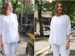 Sonali Bendre looks amazing in all-white outfit and <span class='webrupee'>₹</span>2 lakh bag, Shweta Bachchan agrees(Instagram/@iamsonalibendre) Sonali Bendre looks amazing in all-white outfit and <span class='webrupee'>₹</span>2 lakh bag, Shweta Bachchan agrees(Instagram/@iamsonalibendre)