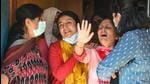 Relatives of pharmacist ML Bindroo mourn his death at his residence in Srinagar on Wednesday. Bindroo was shot dead Tuesday evening near his shop by militants in Jammu and Kashmir. (PTI) Relatives of pharmacist ML Bindroo mourn his death at his residence in Srinagar on Wednesday. Bindroo was shot dead Tuesday evening near his shop by militants in Jammu and Kashmir. (PTI)