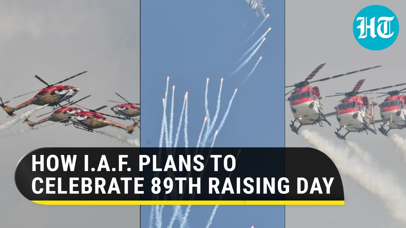 Choppers, aerobatics: Indian Air Force's display at 89th IAF Day ...
