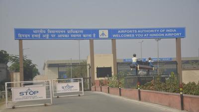 Under the RCS connectivity scheme, the civil terminal is operational for passenger facilities, and the civil flights make use of the runway of the Indian Air Force’s Hindon airbase, which is adjacent to the civil terminal. (Sakib Ali/HT) Under the RCS connectivity scheme, the civil terminal is operational for passenger facilities, and the civil flights make use of the runway of the Indian Air Force’s Hindon airbase, which is adjacent to the civil terminal. (Sakib Ali/HT)
