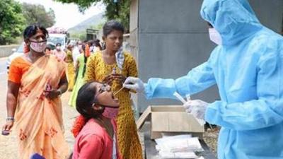 Over 46,000 samples were tested for Covid-19 in Andhra Pradesh on Wednesday, taking the total number of specimens examined so far to over 28.5 million. (PTI) Over 46,000 samples were tested for Covid-19 in Andhra Pradesh on Wednesday, taking the total number of specimens examined so far to over 28.5 million. (PTI)