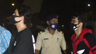 Shah Rukh Khan’s son Aryan Khan and (Black T shirt) and Arbaz Merchant ( Red T shirt) were the first three to be arrested from a cruise ship where the NCB allegedly busted a rave party. (Anshuman Poyrekar/HT Photo) Shah Rukh Khan’s son Aryan Khan and (Black T shirt) and Arbaz Merchant ( Red T shirt) were the first three to be arrested from a cruise ship where the NCB allegedly busted a rave party. (Anshuman Poyrekar/HT Photo)