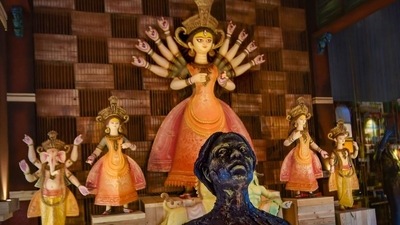 The Durga Puja festivities will take place from October 11 to 15 this year. (Representational image/PTI) The Durga Puja festivities will take place from October 11 to 15 this year. (Representational image/PTI)