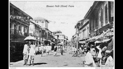 Bhavani peth in the late 18th century had residences of several dignitaries for their sojourns in the city. (Postcardsofthepast/Saili Datar) Bhavani peth in the late 18th century had residences of several dignitaries for their sojourns in the city. (Postcardsofthepast/Saili Datar)