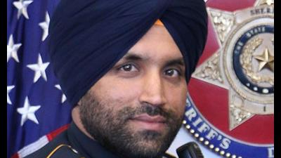 A post office in west Houston has been renamed after Sikh officer Sandeep Singh Dhaliwal, in a fitting tribute to the trailblazing Indian-American Sikh police officer who died after being shot while on duty in the US state of Texas in 2019. A post office in west Houston has been renamed after Sikh officer Sandeep Singh Dhaliwal, in a fitting tribute to the trailblazing Indian-American Sikh police officer who died after being shot while on duty in the US state of Texas in 2019.