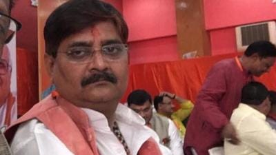 Dhanbad MLA Raj Sinha triggered a controversy by his remarks at an event in Wasseypur that areas that voted him have the first right on development projects in the constituency (Twitter/UjjainAbhay) Dhanbad MLA Raj Sinha triggered a controversy by his remarks at an event in Wasseypur that areas that voted him have the first right on development projects in the constituency (Twitter/UjjainAbhay)