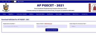 AP PGECET admit card 2021 released for Oct 8 exam, direct link here
