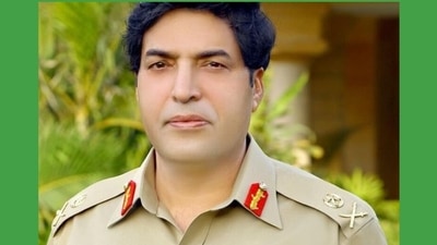 Anjum belongs to the Punjab regiment of the Pakistan army, also served as commander of the Karachi corps as well as the commandant of the Command and Staff College Quetta. (Tribune/Twitter) Anjum belongs to the Punjab regiment of the Pakistan army, also served as commander of the Karachi corps as well as the commandant of the Command and Staff College Quetta. (Tribune/Twitter)