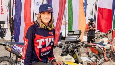 For rider Aishwarya Pissay, it’s forward not full-stop after every fall (TVS RACING)