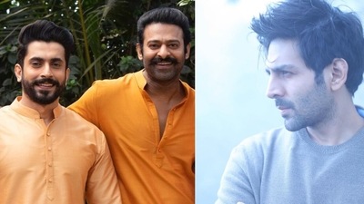 Kartik Aaryan reacts to Prabhas' birthday wish for Sunny Singh. Kartik Aaryan reacts to Prabhas' birthday wish for Sunny Singh. 