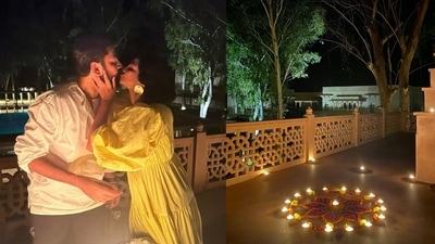 Rhea Kapoor and Karan Boolani rang in his birthday in Rajasthan. Rhea Kapoor and Karan Boolani rang in his birthday in Rajasthan. 