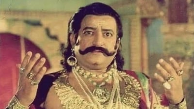 Arvind Trivedi as Raavan.