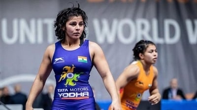 FILE: World Championship: Sarita Mor stuns world champ before making semifinals along with Anshu Malik (United World Wrestling) FILE: World Championship: Sarita Mor stuns world champ before making semifinals along with Anshu Malik (United World Wrestling)