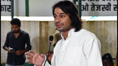 RJD MLA Tej Pratap Yadav had recently attacked the party’s top brass and taken oblique pot-shots at his younger brother Tejashwi. (ANI PHOTO.) RJD MLA Tej Pratap Yadav had recently attacked the party’s top brass and taken oblique pot-shots at his younger brother Tejashwi. (ANI PHOTO.)