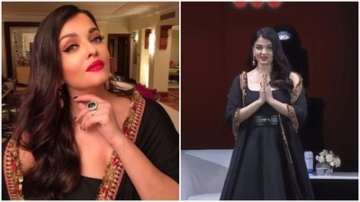 Aishwarya Rai wore a Sabyasachi outfit for the event. Aishwarya Rai wore a Sabyasachi outfit for the event.