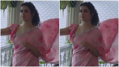 In a tie and dye saree, Sanya Malhotra looks just too elegant (Instagram/@sanyamalhotra_)