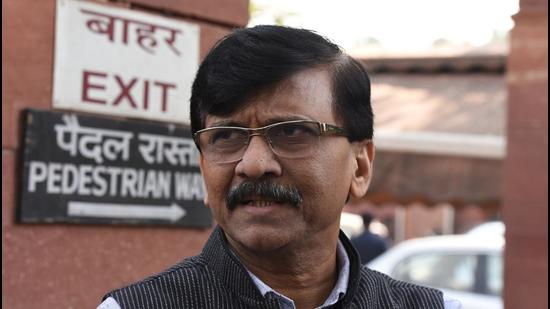 Shiv Sena leader Sanjay Raut also met Congress leader Rahul Gandhi over the issue in New Delhi on Tuesday. (Sonu Mehta/HT PHOTO)