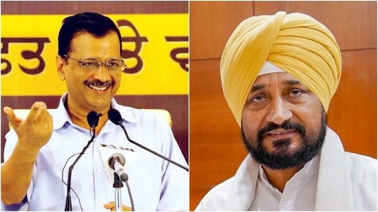 Delhi CM Arvind Kejriwal and Punjab CM Charanjit Singh Channi(PTI) Delhi CM Arvind Kejriwal and Punjab CM Charanjit Singh Channi(PTI)