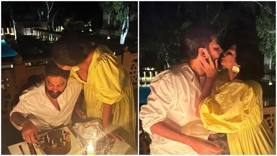 Rhea Kapoor with Karan Boolani on his birthday.