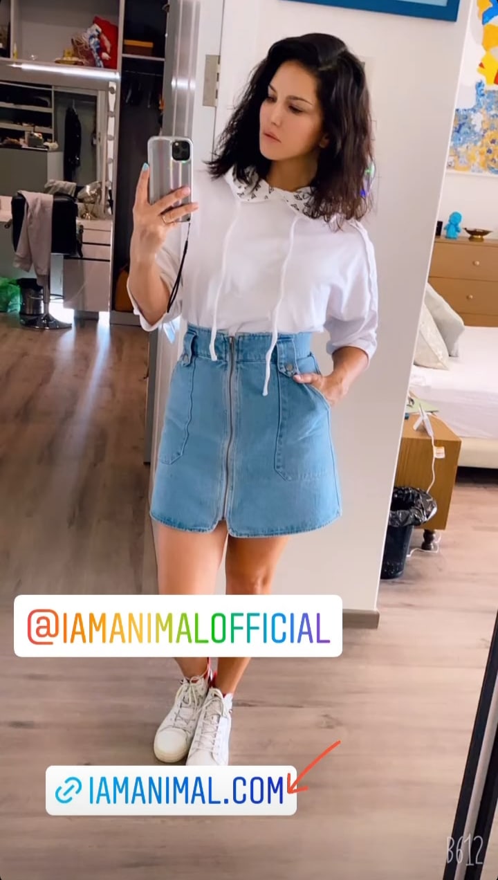 Hoodie and clearance denim skirt