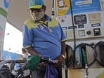 The price of petrol in Delhi rose to its highest-ever level of <span class='webrupee'>₹</span>103.24 a litre and to <span class='webrupee'>₹</span>109.25 per litre in Mumbai, the notification showed.(HT Photo) The price of petrol in Delhi rose to its highest-ever level of <span class='webrupee'>₹</span>103.24 a litre and to <span class='webrupee'>₹</span>109.25 per litre in Mumbai, the notification showed.(HT Photo)
