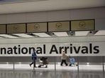 Indians arriving in the UK before October 11 must follow the “rules for people who are not fully vaccinated”, according to the new guidelines.(AP ) Indians arriving in the UK before October 11 must follow the “rules for people who are not fully vaccinated”, according to the new guidelines.(AP )